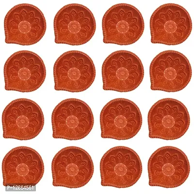 Rudraksh Handmade Decorative Designer Diyas for Diwali Decoration | Terracotta Diya/Candles for Festival Puja and Home Decor-thumb0