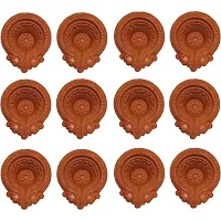 Rudraksh Handmade Decorative Designer Diyas for Diwali Decoration | Terracotta Diya/Candles for Festival Puja and Home Decor-thumb2