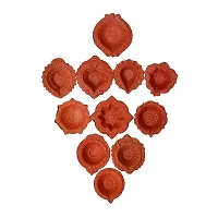 Rudraksh Diwali Diya Decoration Decorative Terracotta Clay Diyas/Candles for Lighting and Home D?cor-thumb1