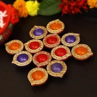 KIVYA Diya for Diwali Decoration Decorative Terracotta Mitti Diyas | Candles for Puja and Festival Decor?-thumb1