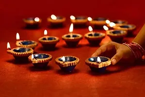 KIVYA Diya for Diwali Decoration Decorative Terracotta Mitti Diyas | Candles for Puja and Festival Decor?-thumb3