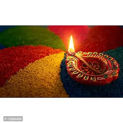 KIVYA Diya for Diwali Decoration Decorative Terracotta Mitti Diyas | Candles for Puja-thumb4