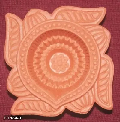 Rudraksh Diwali Diya Decoration Decorative Terracotta Clay Diyas/Candles for Lighting and Home D?cor-thumb3