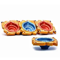 KIVYA Diya for Diwali Decoration Decorative Clay Diyas | Candles for Puja and Festival Decor - Set of 16-thumb3