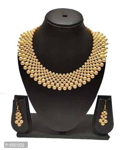 Trendy Alloy Pearl Jewellery Set For Women