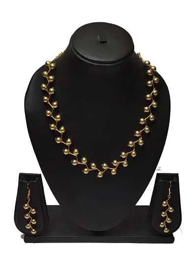 Trendy Party Wear Pearl Jewelry Set