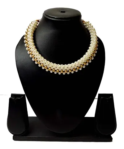 Bridal Party Wear Pearl Thushi Necklace