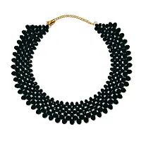 Bridal Party Wear Black Crystal Jewelry Set ( Black )-thumb3