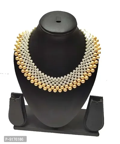 Elegant Alloy Necklace With Earring For Women-thumb2