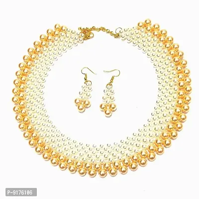 Elegant Alloy Necklace With Earring For Women-thumb3