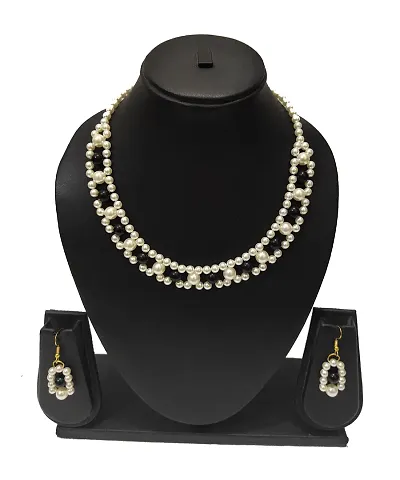 Light Weight Party Wear Pearl Jewelry Set For Women And Girl