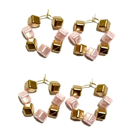 Light Weight Party Wear Earring ( Pack Of 2 Pair Earrings )