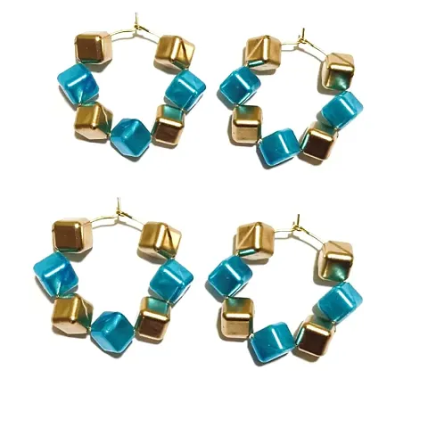 Light Weight Party Wear Earring ( Pack Of 2 Pair Earrings )