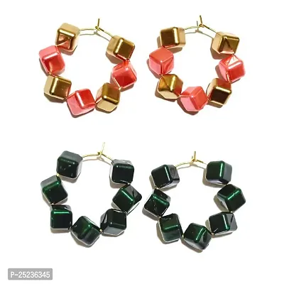 Light Weight Party Wear Earring ( Pack Of 2 Pair Earrings )