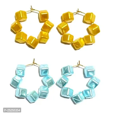 Light Weight Party Wear Earring ( Pack Of 2 Pair Earrings )