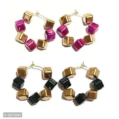 Light Weight Party Wear Earring ( Pack Of 2 Pair Earrings )