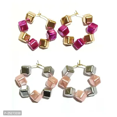 Light Weight Party Wear Earring ( Pack Of 2 Pair Earrings )