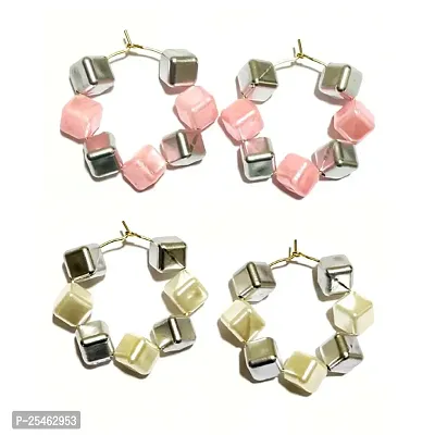 Light Weight Party Wear Earring ( Pack Of 2 Pair Earrings )