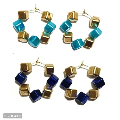 Light Weight Party Wear Earring ( Pack Of 2 Pair Earrings )