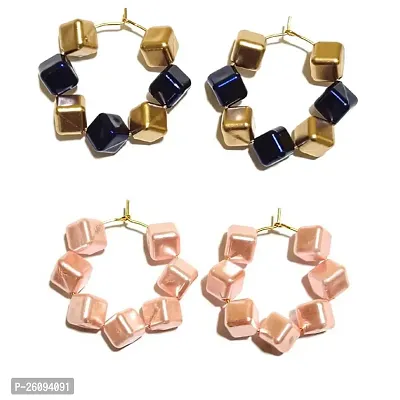 Light Weight Party Wear Earring ( Pack Of 2 Pair Earrings )