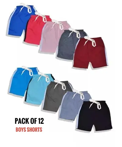 Sets Of Multicolor Cotton Shorts for Kids
