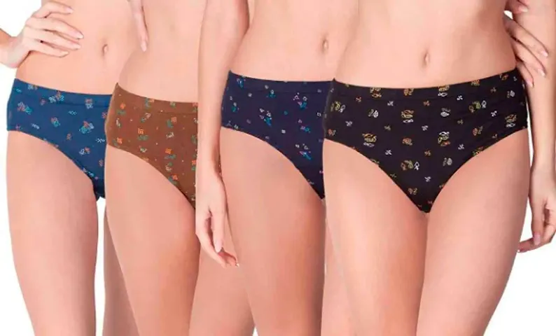 FlyBaby Bikini Underwear for Woman | Ladies Panties | Girls Nicker | Low  Waist Panty Pack of 3 (Wine-Maroon-Black) Size L