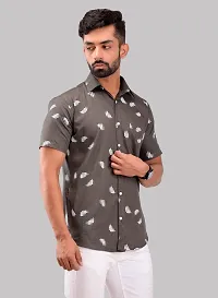 Reliable Green Cotton Short Sleeves Casual Shirt For Men-thumb2