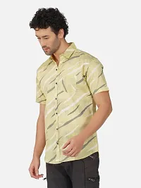 Reliable Yellow Cotton Short Sleeves Casual Shirt For Men-thumb2