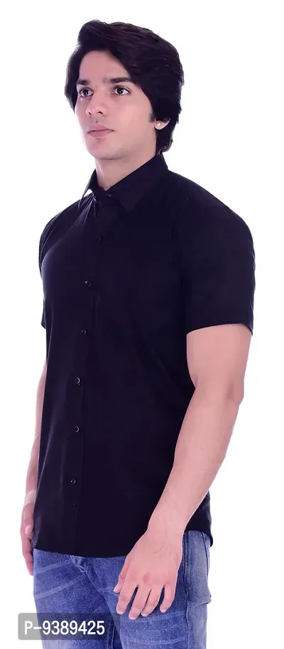 BASE 41 Men's Cotton Half Sleeve Shirt-thumb3