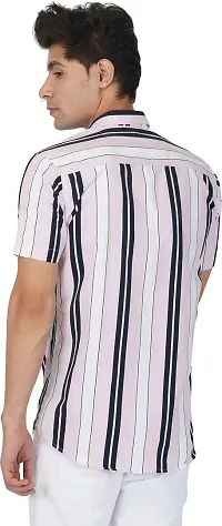 Reliable Multicoloured Cotton Short Sleeves Casual Shirt For Men-thumb2