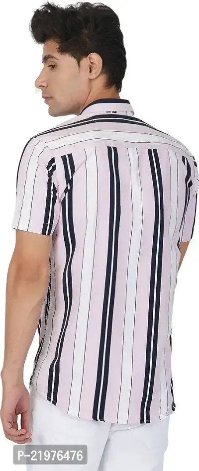 Reliable Multicoloured Cotton Short Sleeves Casual Shirt For Men-thumb3