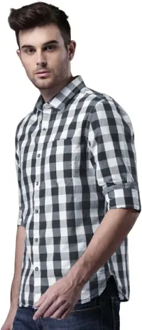 Reliable Black Cotton Long Sleeves Casual Shirt For Men-thumb2