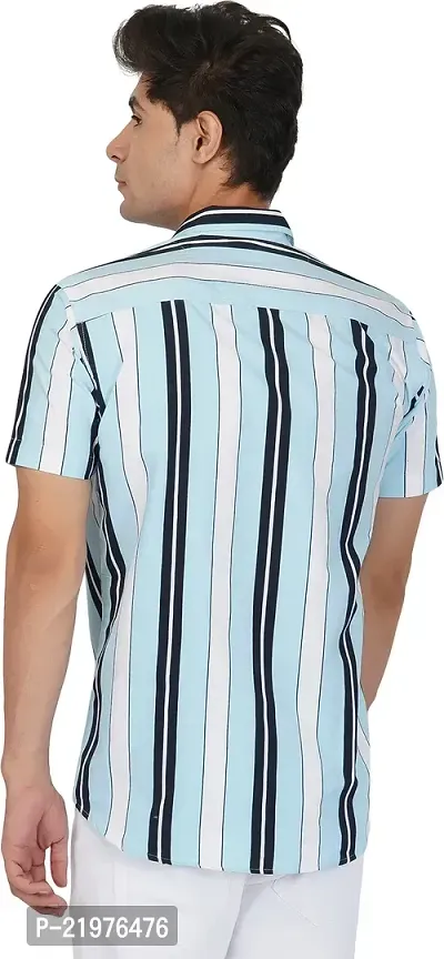 Reliable Multicoloured Cotton Short Sleeves Casual Shirt For Men-thumb2