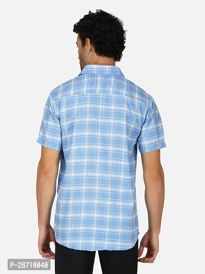 Trendy Multicoloured Cotton Blend Half Sleeve Checked Shirts for Men Pack Of 2-thumb2