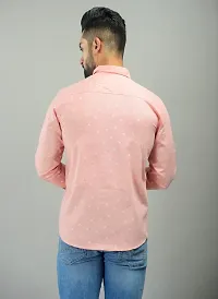 Reliable Pink Cotton Long Sleeves Casual Shirt For Men-thumb1