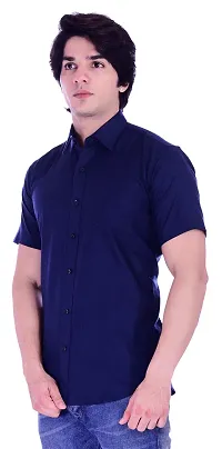 BASE 41 Men's Cotton Half Sleeve Shirt-thumb2