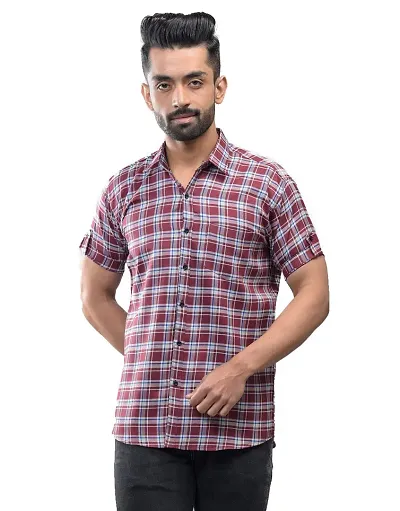 New Launched Cotton Blend Short Sleeves Casual Shirt 