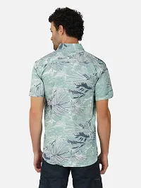 Reliable Green Cotton Short Sleeves Casual Shirt For Men-thumb1