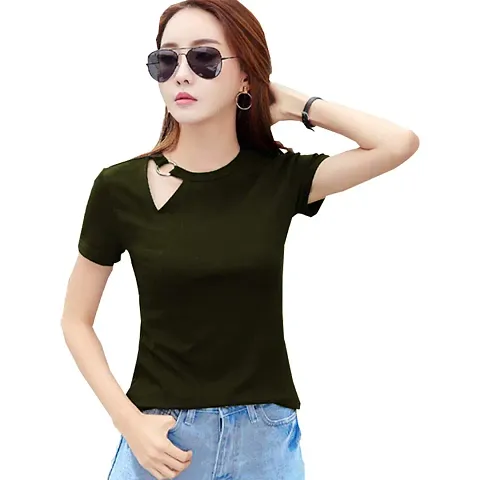 BASE 41 Women's Half Sleeves Top for Office Wear/Casual Wear Under 399 Top for Girls
