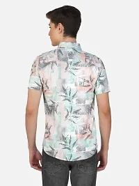 Trendy Multicoloured Cotton Blend Half Sleeve Printed Shirts for Men-thumb1