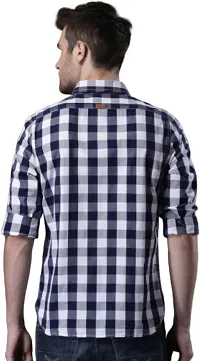 Reliable Blue Cotton Long Sleeves Casual Shirt For Men-thumb1