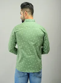 Reliable Green Cotton Long Sleeves Casual Shirt For Men-thumb1