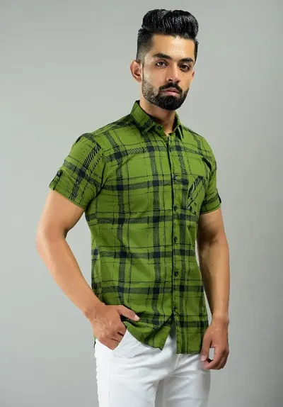 Hot Selling Cotton Short Sleeves Casual Shirt 