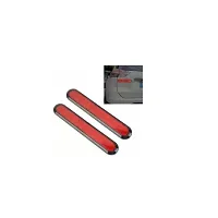 Car reflector sticker type red colour warning safety non electric light strips set of 2 pcs suitable for Nissan Kicks-thumb2