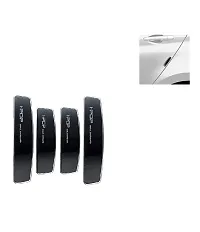 Car Stylish I-pop Black Colour Elegant Door Guard Protection Universal Type Set of 4 pcs Suitable for Ford Endeavour Type-2-thumb2