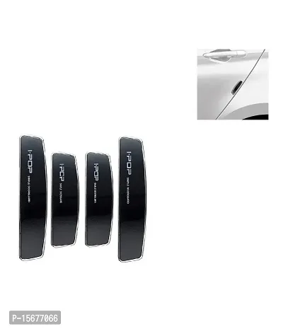 Car Stylish I-pop Black Colour Elegant Door Guard Protection Universal Type Set of 4 pcs Suitable for Ford Endeavour Type-2-thumb3