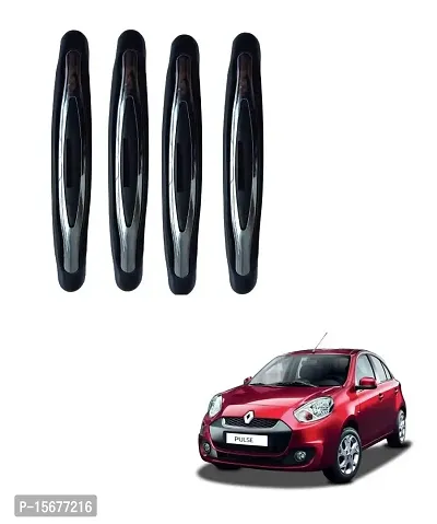 Car Compact Black Colour Elegant Door Guard Protection Universal Type Set of 4 pcs Suitable for Renault Pulse-thumb0