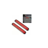 SPREADX Car reflector sticker type red colour warning safety non electric light strips set of 2 pcs suitable for Maruti Suzuki Alto-thumb2