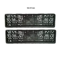 Car Number Plate Frame Protective Holder Made with Durable Plastic 2 pcs Universal Item Front / Back Side Suitable for Mahindra Scorpio 2017 Onward-thumb2