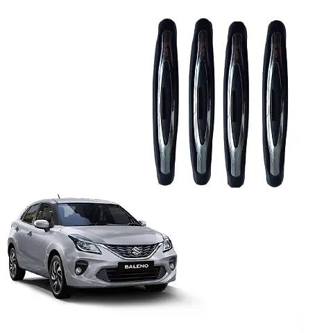 Car Compact Black Colour Elegant Door Guard Protection Universal Type Set of 4 pcs Suitable for Maruti Suzuki Nexa Baleno